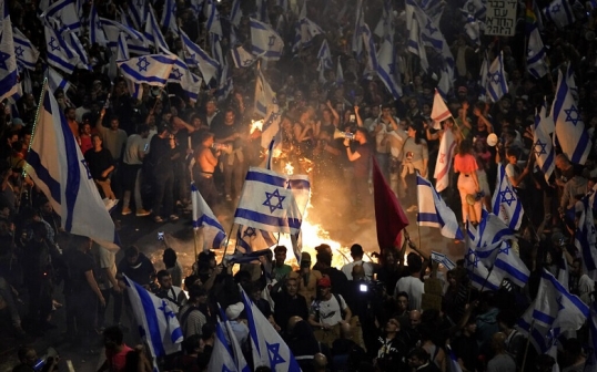 Israel vive una jornada de huelgas masivas contra la reforma judicial de Netanyahu