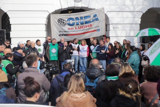 ATE definió un paro con caravana a la Comisión Nacional de Energía Atómica mañana a las 9:30