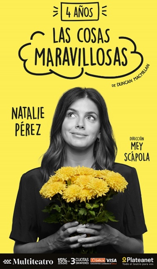 Vuelve "Las cosas maravillosas" con Natalie Pérez al Multiteatro