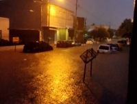 Fuerte temporal de lluvia en Bahía Blanca y la región