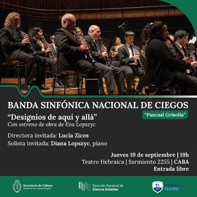 La Banda Sinfónica Nacional de Ciegos estrena la obra Designios de un hombre "General José de San Martín"