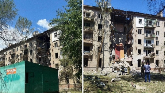 Ucrania atacó objetivos civiles en la ciudad rusa de Lugansk