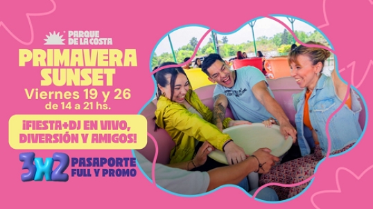 Primavera en el Parque de la costa con promociones imperdibles