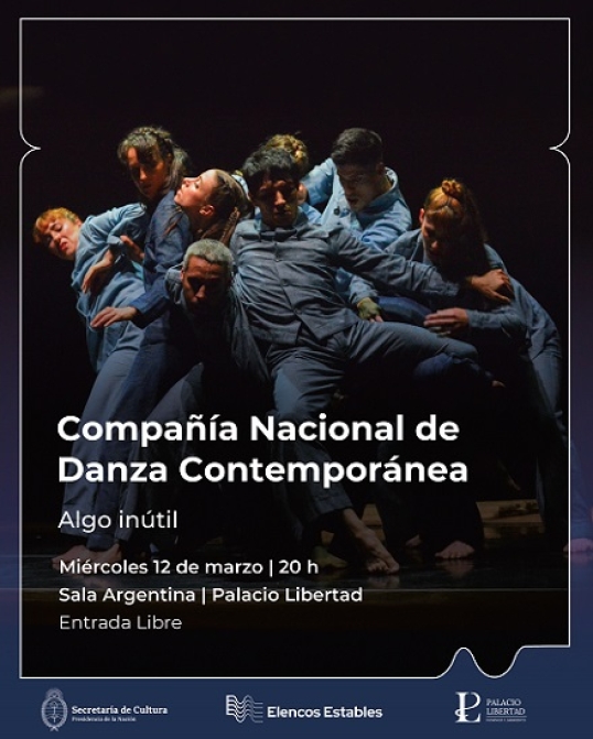 La Compañía Nacional de Danza Contemporánea presenta la obra «Algo Inútil» en el Palacio Libertad