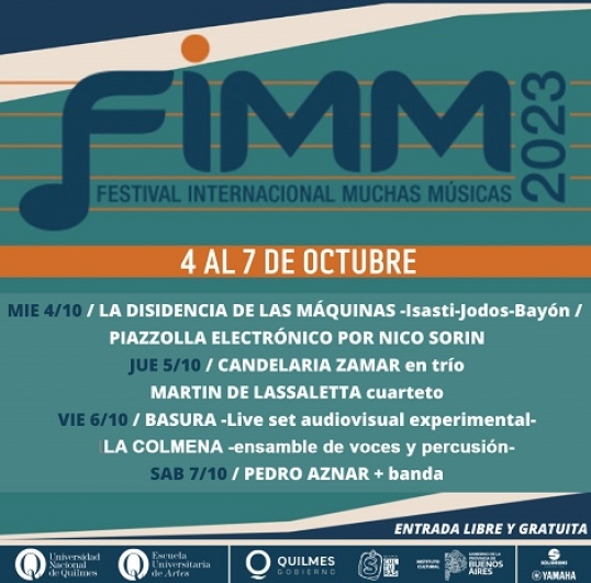 En octubre, una nueva edición FIMM, cuatro jornadas de música