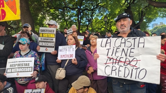 Una nueva marcha del sector de Discapacidad contra el Gobierno de Milei