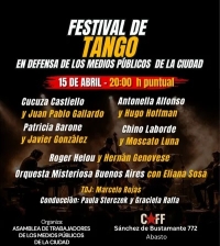 Festival de tango por los trabajadores de los medios públicos de la Ciudad