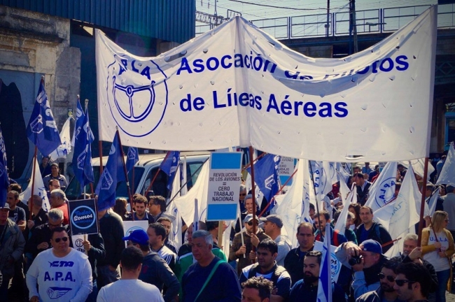 La Asociación de pilotos anuncia medidas gremiales