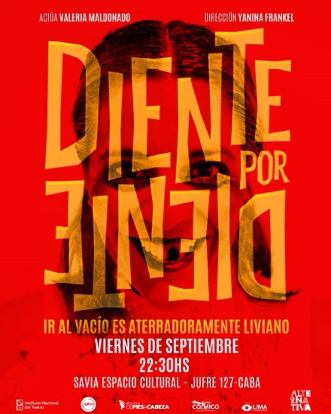Estrena "Diente por diente, ir al vacío es aterradoramente liviano" en Savia Espacio Cultural