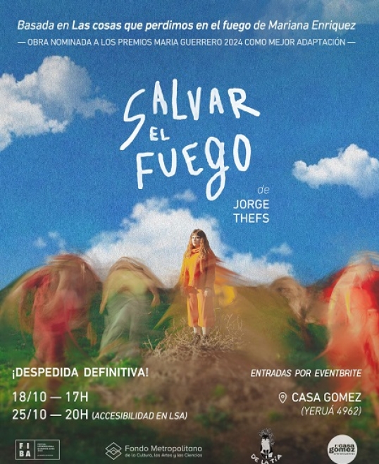 Jorge Thefs presenta "Salvar el fuego",inspirada en el trabajo de Mariana Enriquez