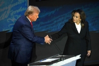 Kamala Harris y  Donald Trump, se encontraron por primera vez en un debate cara a cara