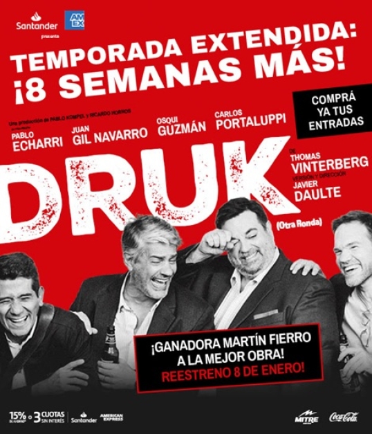 Regresa la obra "DRUK"-Reestreno 8 de enero
