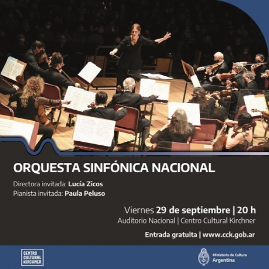 La Orquesta Sinfónica Nacional se presentaen C.C.Kirchner