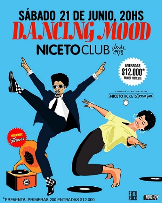 Dancing Mood se presenta en Niceto Club