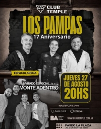 Los Pampas  celebran sus 17 años en Club Temple-Espacio Arena