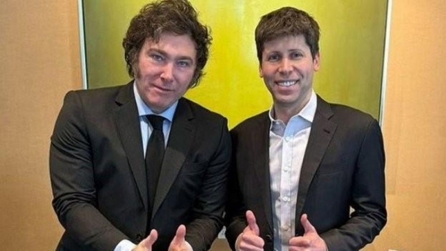 OpenAI dice que el anunció de una inversión de Sam Altman, que hizo para Argentina es sólo propaganda para Javier Milei