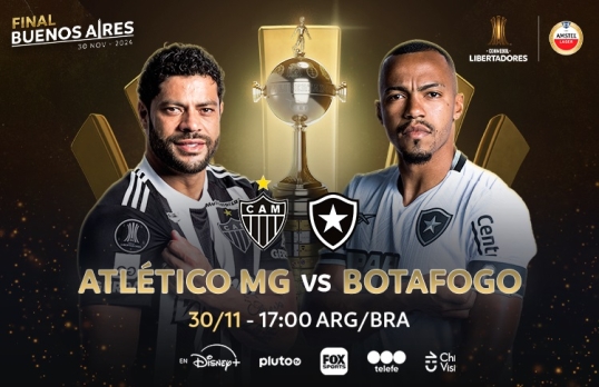 Atlético Mineiro enfrenta al Botafogo, en la final de la Copa Libertadores