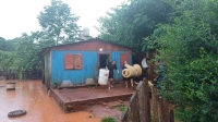 Misiones: Un fuerte temporal de agua y viento que azotó distintos puntos de la provincia