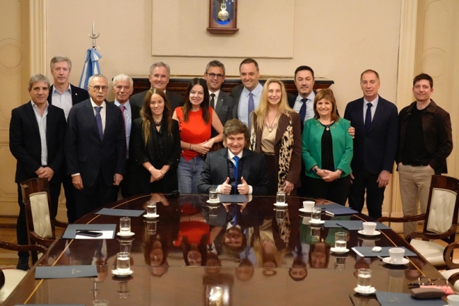 Javier Milei se reunió con el nuevo Gabinete