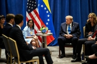 Delcy Rodríguez calificó de histórica la reunión con Donad Trump