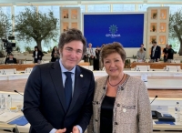 Javier Milei mantuvo un encuentro bilateral con Kristalina Georgieva