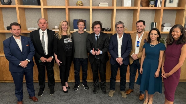 Milei se reunió con Mark Zuckerberg, en el cierre de su viaje a Estados Unidos