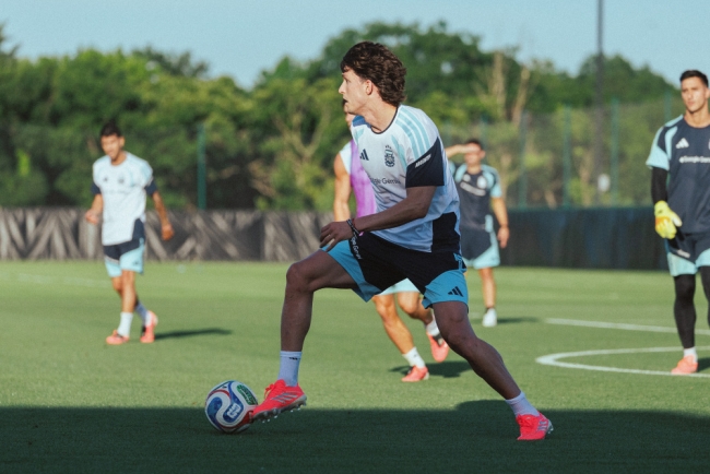 Mundial 2026: El seleccionado argentino realizo un entrenamiento pensando en los amistosos