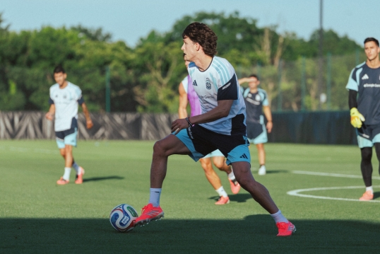 Mundial 2026: El seleccionado argentino realizo un entrenamiento pensando en los amistosos