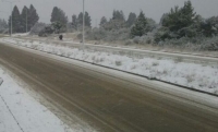 Bariloche amaneció cubierta por una pequeña capa de nieve