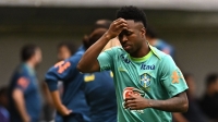 Brasil: Vinicius Jr. entrenó de manera diferenciada