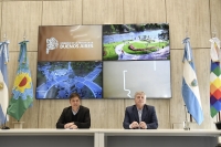 Axel Kicillof junto a Sergio Ziliotto, convocaron al resto de los gobernadores a unirse contra los recortes que el gobierno nacional