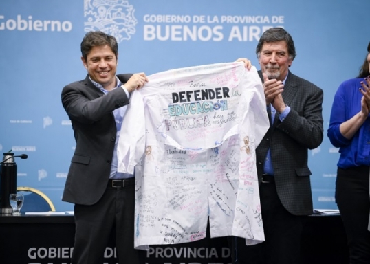 Kicillof anunció que enviará un proyecto de ley para establecer la obligatoriedad de la educación inicial a partir de la sala de tres años