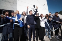 Axel Kicillof inauguró las obras de ampliación de la Escuela Secundaria Técnica N°1 en Presidente Perón