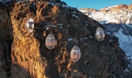 El hotel más alto del mundo en plena montaña patagónica