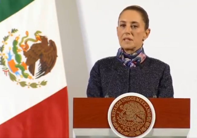 La presidenta Claudia Sheinbaum habló sobre el escándalo cripto de Milei