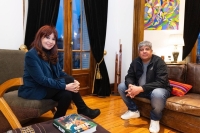 Pablo Moyano visitó a la expresidenta, Cristina Kirchner