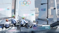 Juegos Olímpicos 2024: Los argentinos Mateo Majdalani y Eugenia Bosco ganaron la medalla de plata en Nacra 17