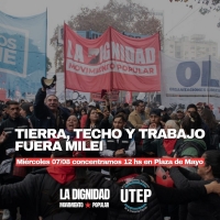 Más organizaciones sociales convocan a movilizar mañana miércoles 7 de agosto